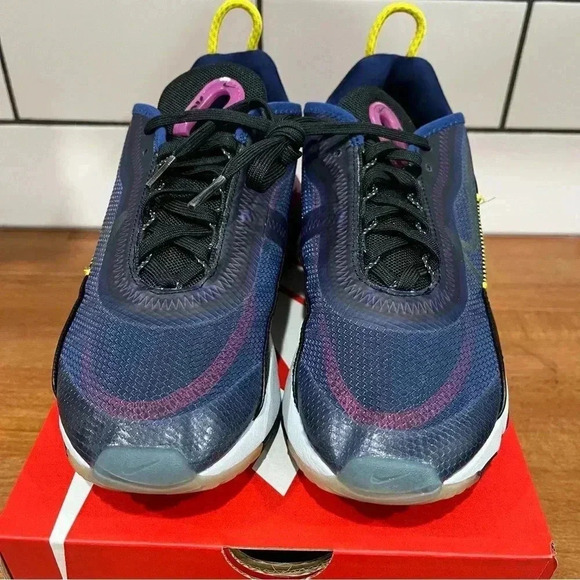 Nike Women's Sneakers - Black, Purple, Yellow - Picture 3 of 7